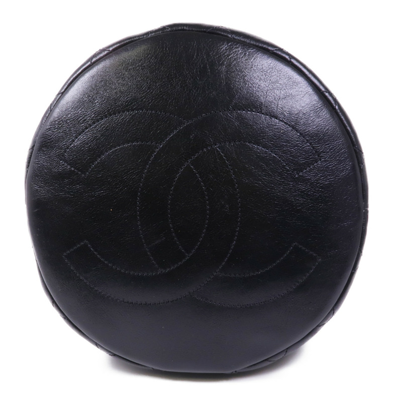 CHANEL 羊毛Backpack銀扣肩背袋-3