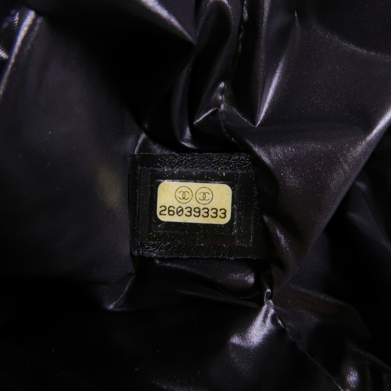 CHANEL 羊毛Backpack銀扣肩背袋-12