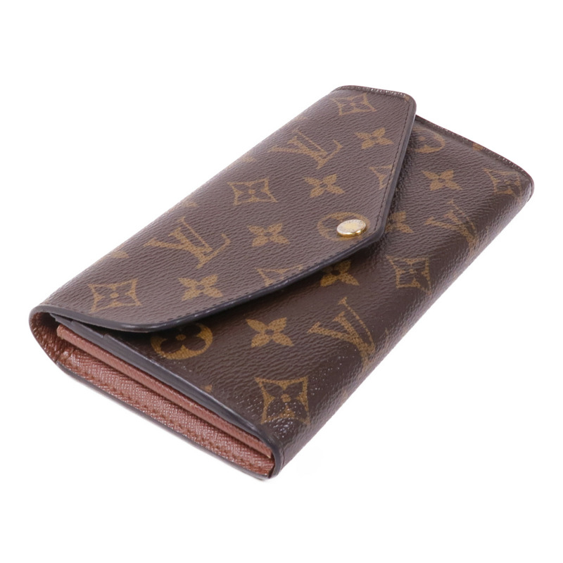 LOUIS VUITTON Monogram Long Wallet金扣長錢包-3