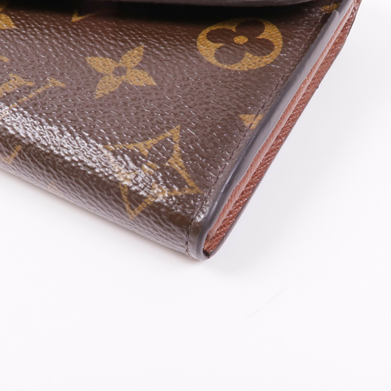 LOUIS VUITTON Monogram Long Wallet金扣長錢包-6
