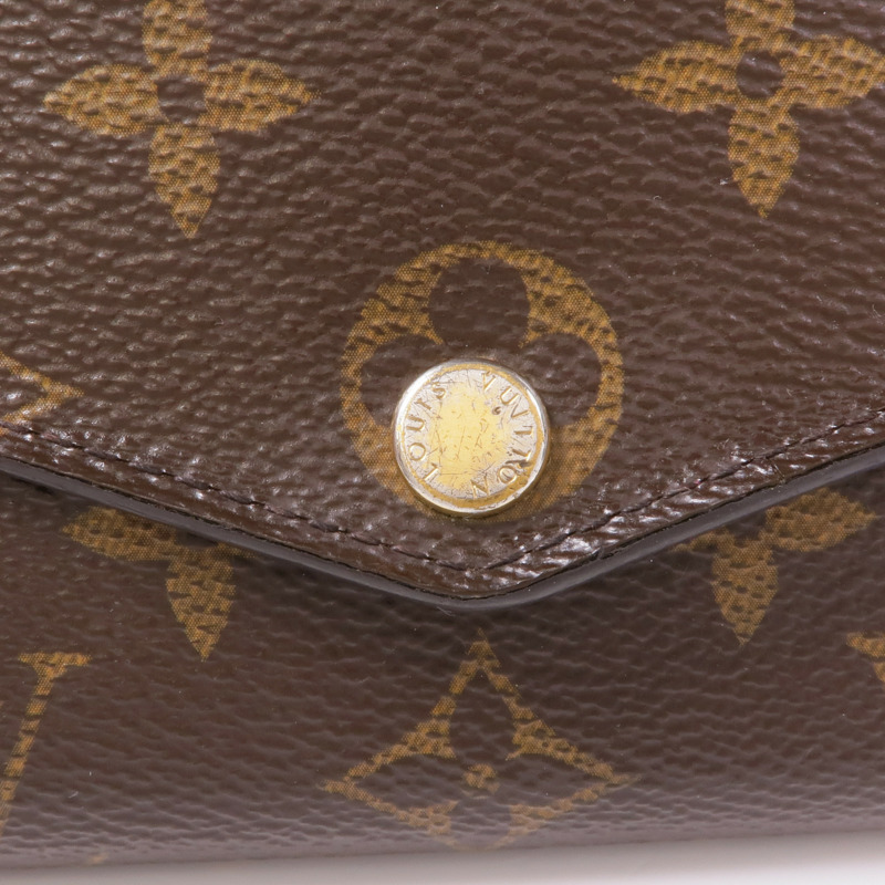 LOUIS VUITTON Monogram Long Wallet金扣長錢包-10