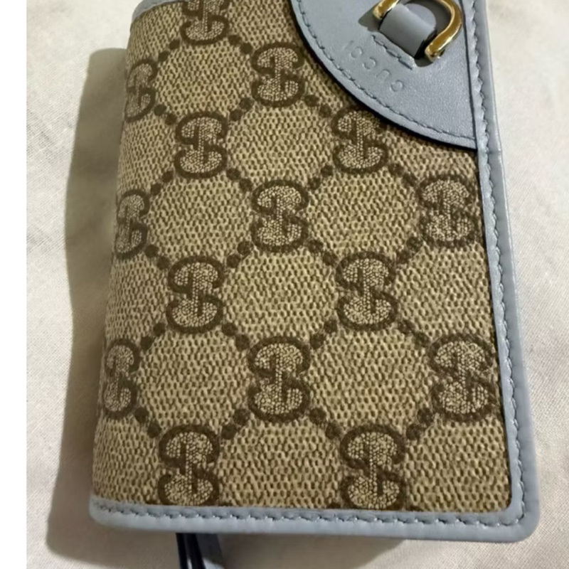 GUCCI 老花短夾-6