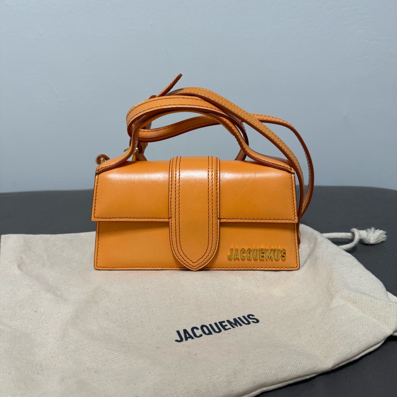 JACQUEMUS Bambino Handbag Orange 橘色斜背包-0
