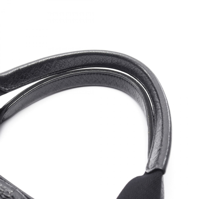 BALENCIAGA 海軍藍 Cabas S 手提包 542017 黑色皮革 二手 女士-6