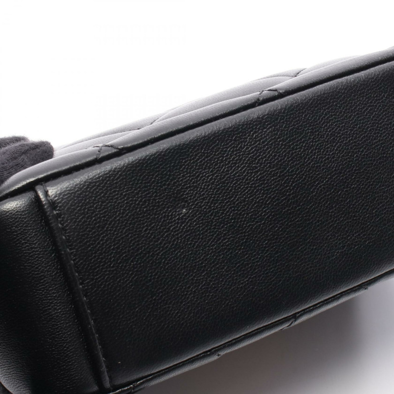 香奈兒 Matelasse 斜背包鏈條單肩包 AS2733 小羊皮 黑色 GHW 二手-7