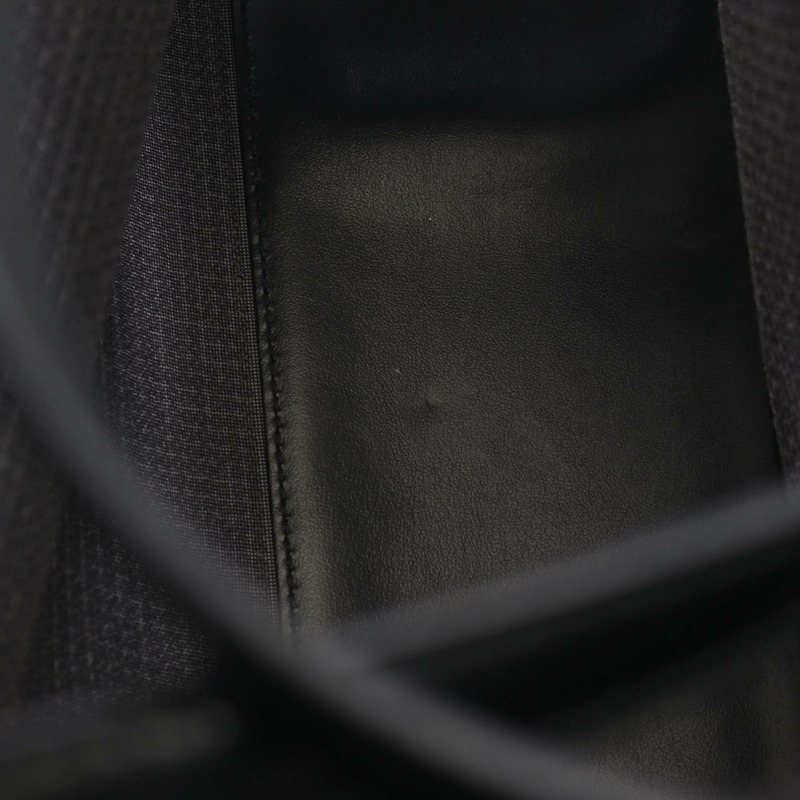 PRADA 標誌托特包 手提包 1BG416 皮革亮片黑色 二手 女士-8