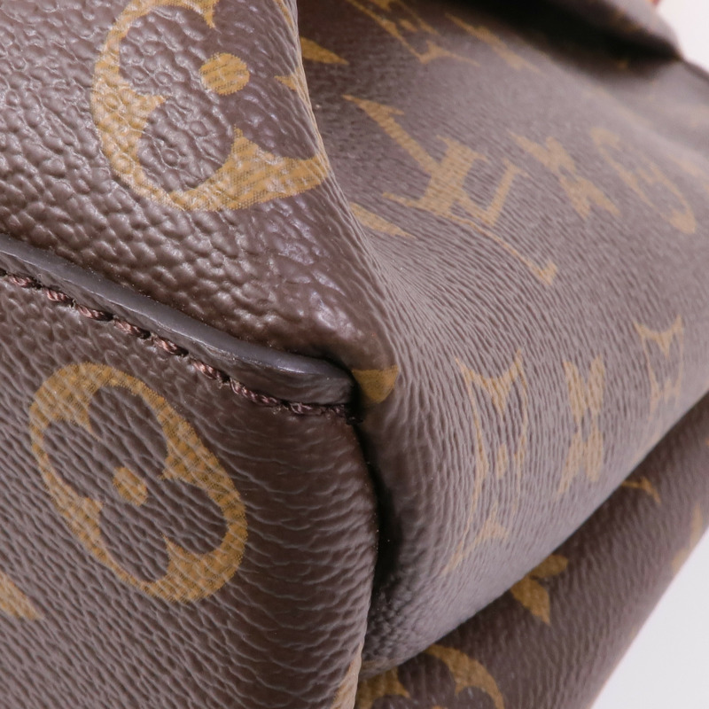 LOUIS VUITTON Monogram Rivoli PM金扣手挽肩背兩用袋棕色-4