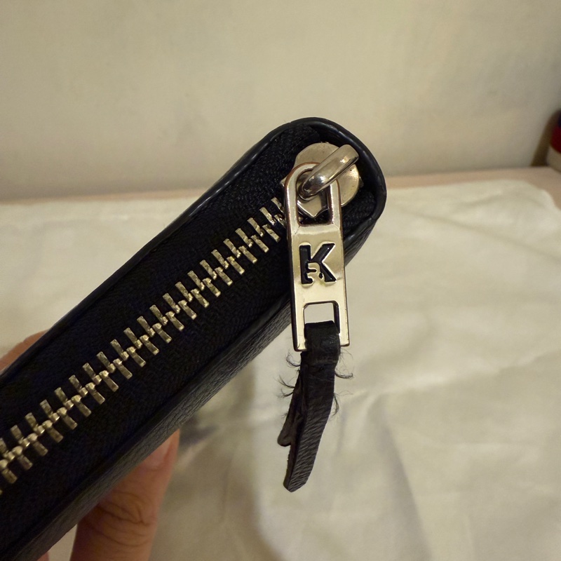 Karl Largerfeld 長夾/深藍色/拉鍊長夾/黑色-27