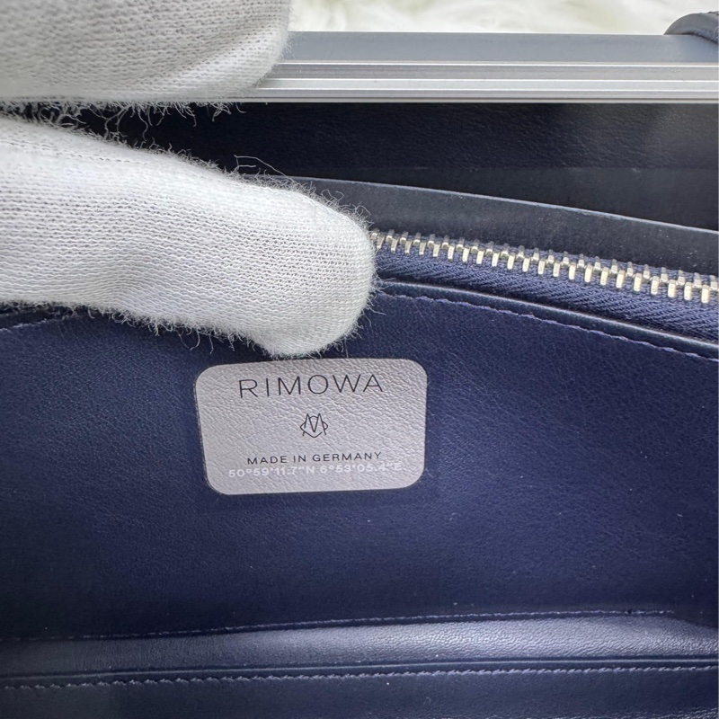 CHRISTIAN DIOR  X RIMOWA Aluminum Personal Clutch On Strap Bleu-8