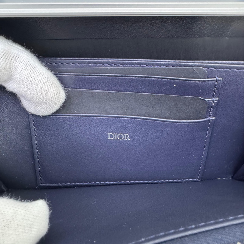 CHRISTIAN DIOR  X RIMOWA Aluminum Personal Clutch On Strap Bleu-13