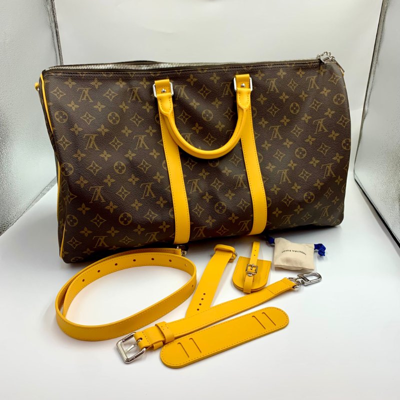 Louis Vuitton Keepall  50 肩帶可拆卸/調節-0