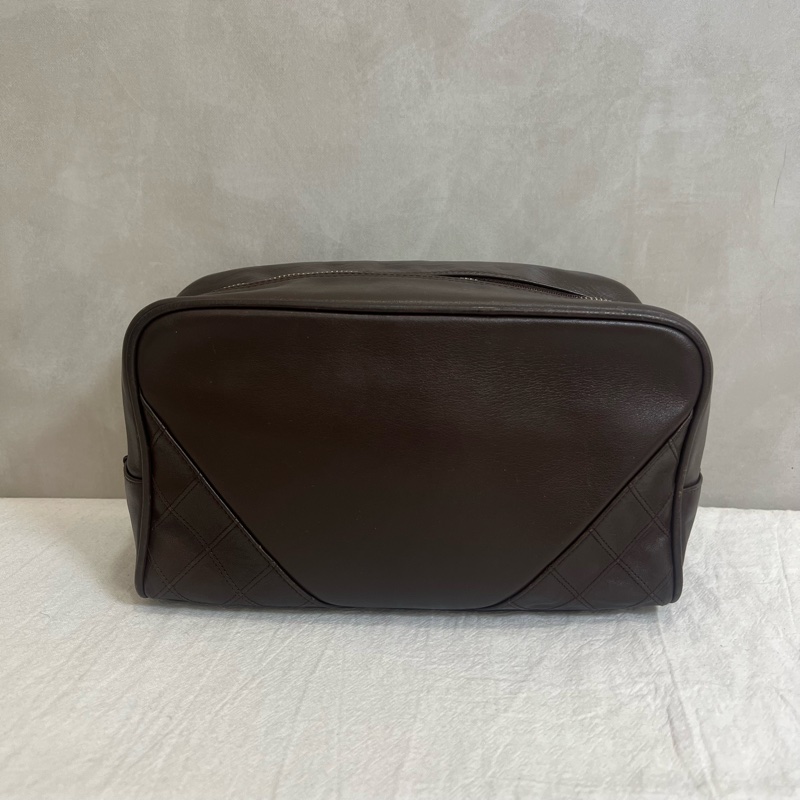 CHANEL 復古魚子醬皮革化妝包-3