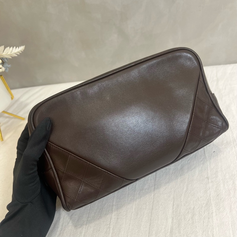 CHANEL 復古魚子醬皮革化妝包-7