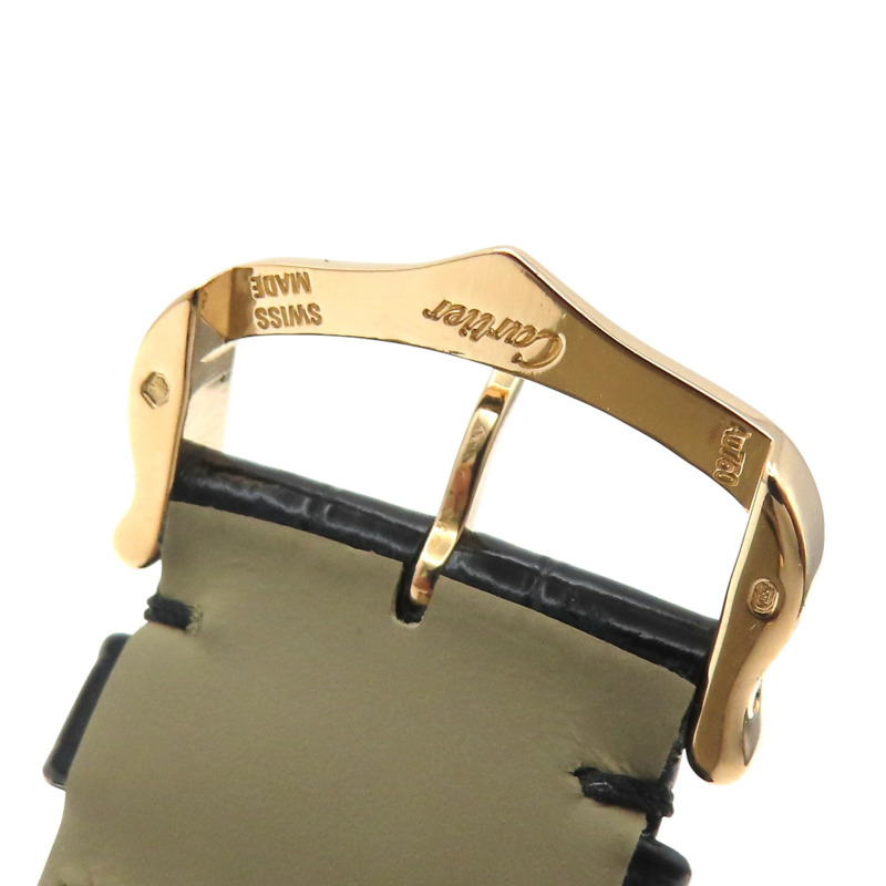 米色腰帶 18黃K金 Tank Louis 手錶 W1560034-11