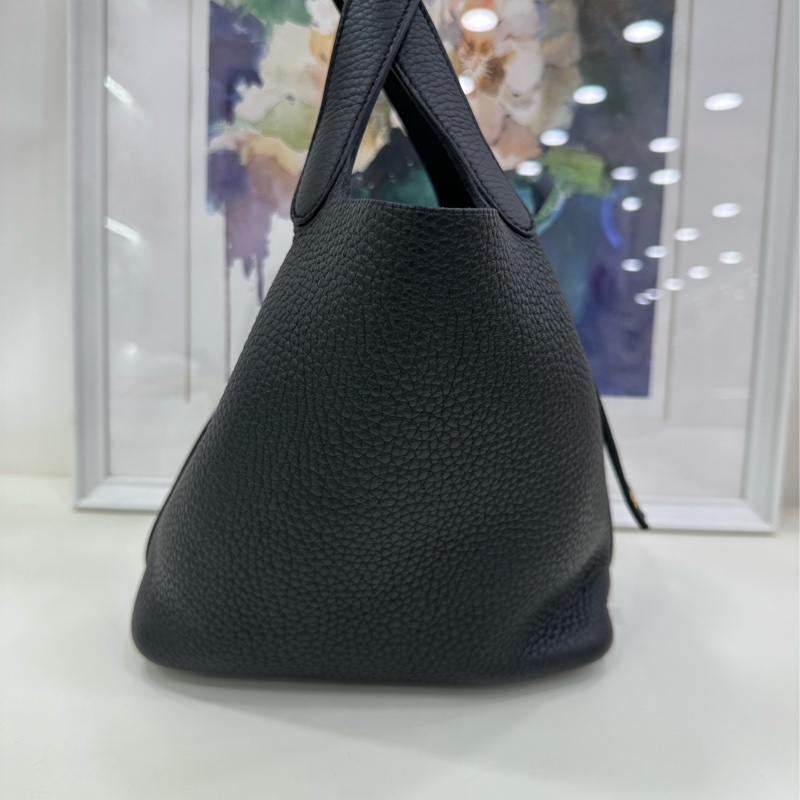 Hermes 愛馬仕 Picotin 18菜籃 黑金 B刻-5
