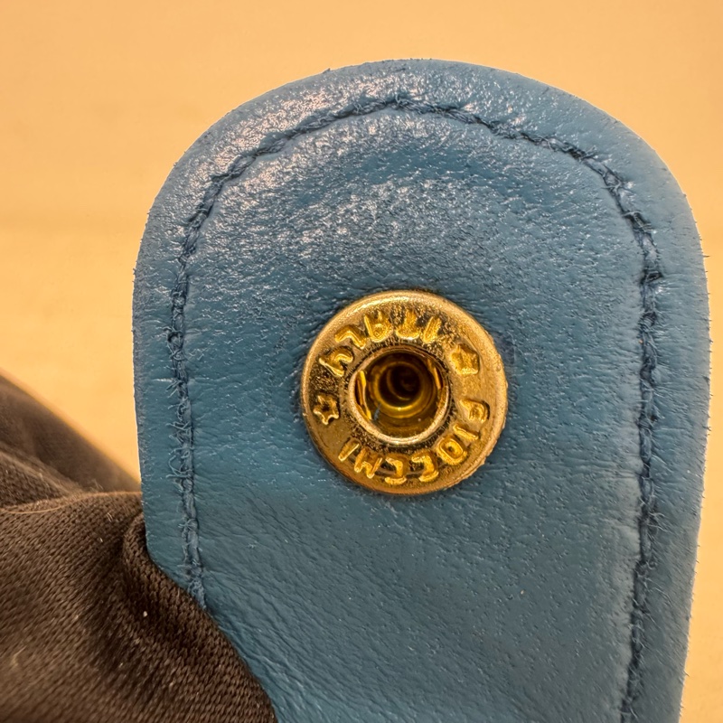 Chanel 藍 魚子醬短夾-15