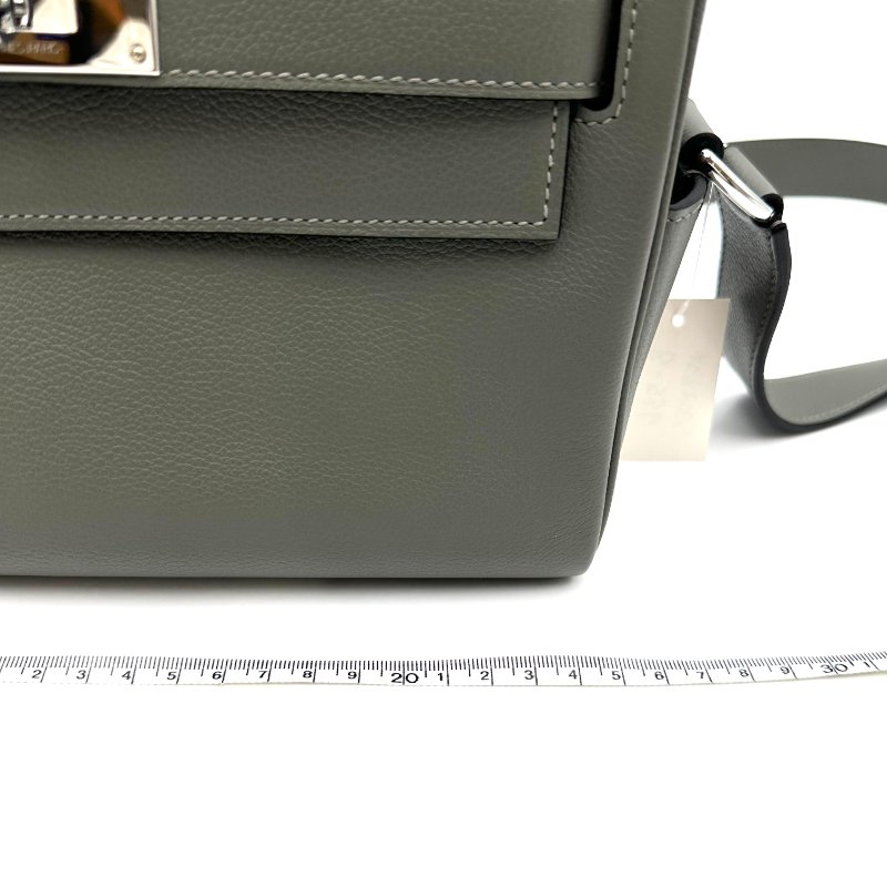 【美收精品】HERMÈS Kelly Messenger PM 0L 灰色銀釦 B-536【隔月月中將轉賣至日本 上架期限30天】-17