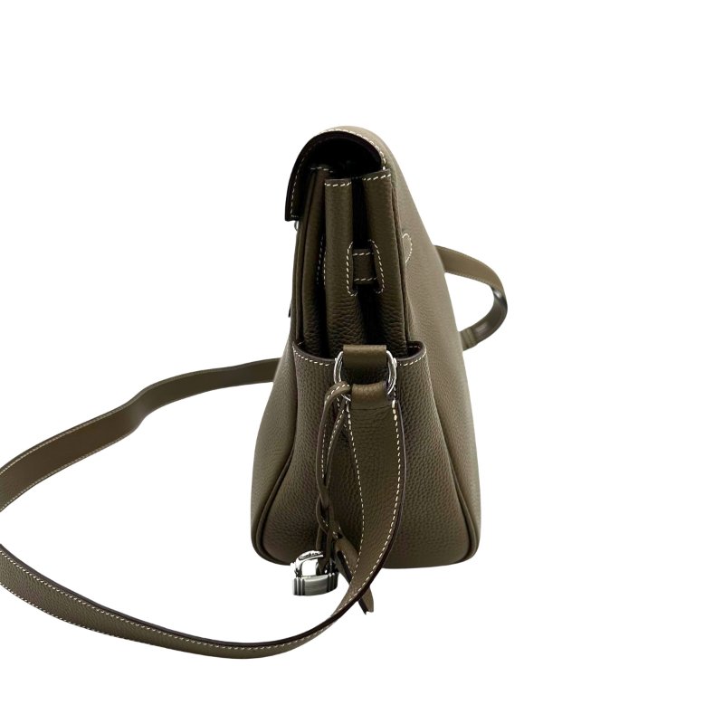 【美收精品】HERMÈS Kelly Messenger PM 茶色銀釦 B-537【隔月月中將轉賣至日本 上架期限30天】-2