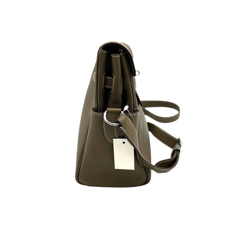 【美收精品】HERMÈS Kelly Messenger PM 茶色銀釦 B-537【隔月月中將轉賣至日本 上架期限30天】-3