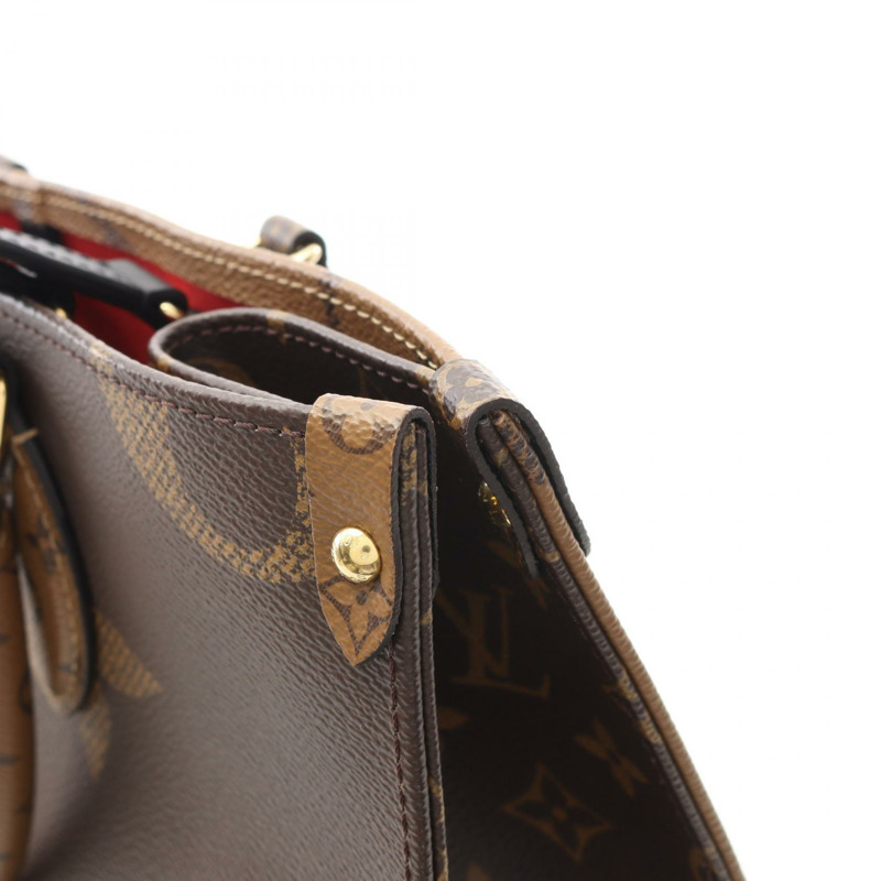 LOUIS VUITTON On the Go 中型單肩托特包 M45321 Monogram Giant Reverse 二手-8