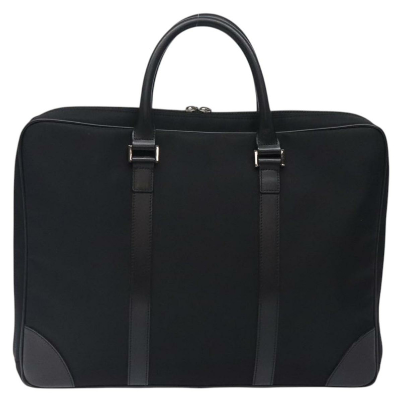 【日本直送】BURBERRY 黑標商務包 尼龍 黑銀 正品 BA3961-1