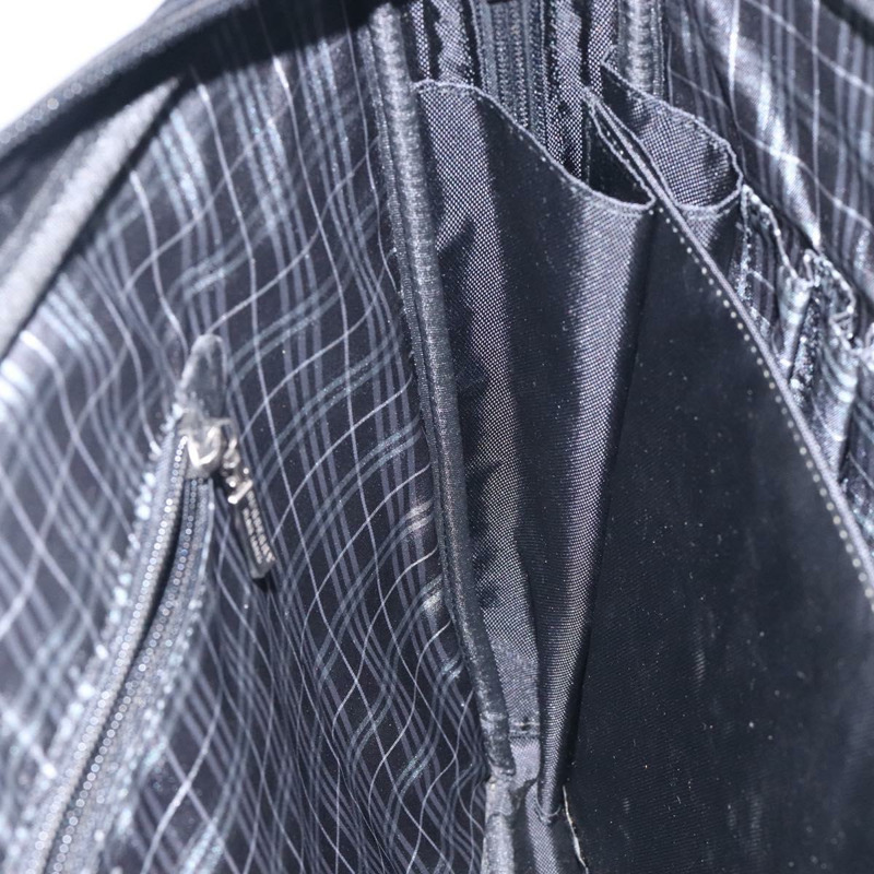 【日本直送】BURBERRY 黑標商務包 尼龍 黑銀 正品 BA3961-18