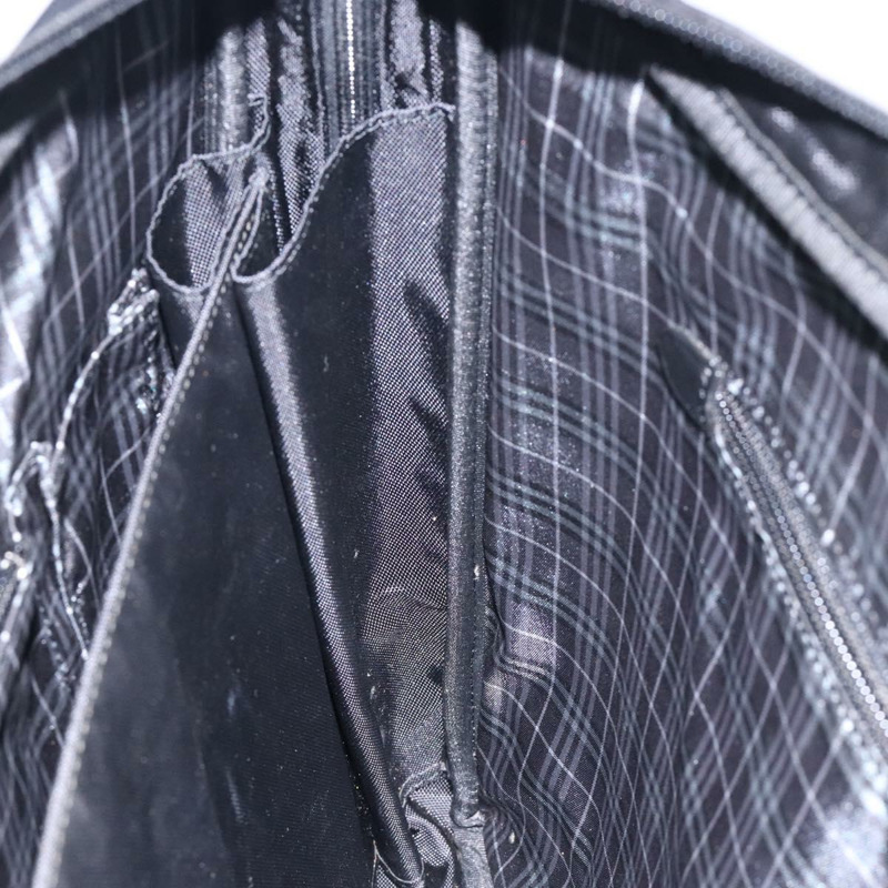【日本直送】BURBERRY 黑標商務包 尼龍 黑銀 正品 BA3961-19