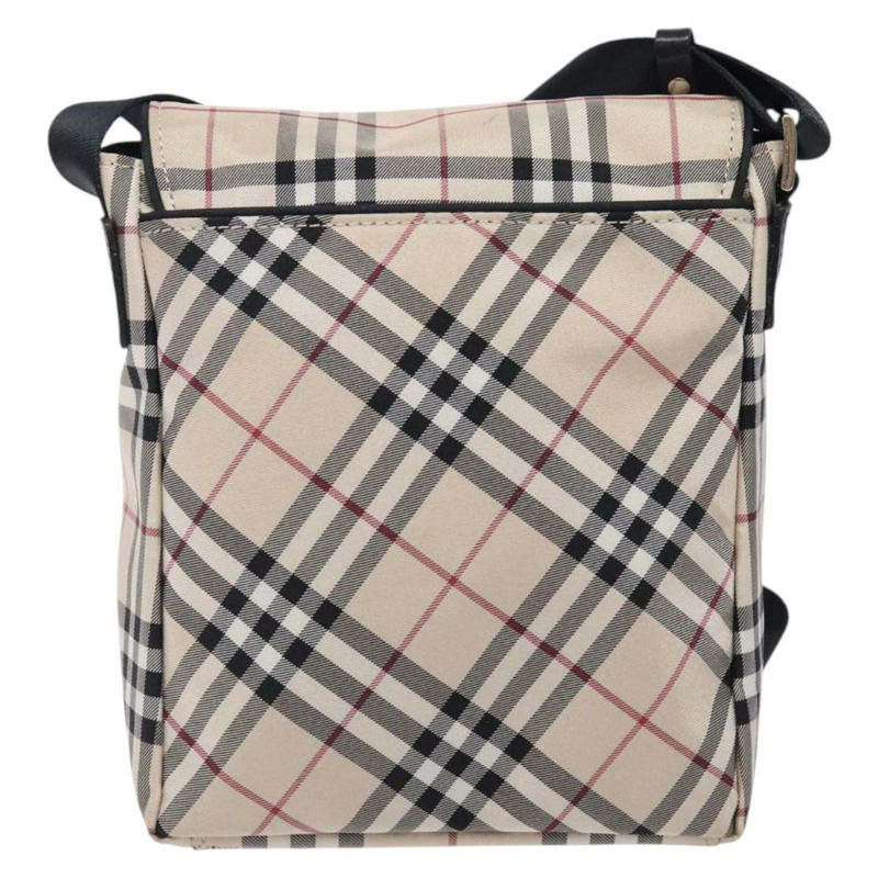 【日本直送】BURBERRY Nova 格紋藍標單肩包尼龍米色銀色正品 ep9441-1