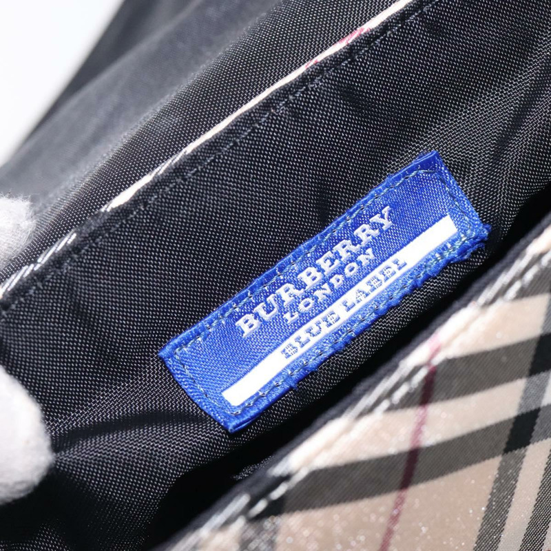 【日本直送】BURBERRY Nova 格紋藍標單肩包尼龍米色銀色正品 ep9441-10