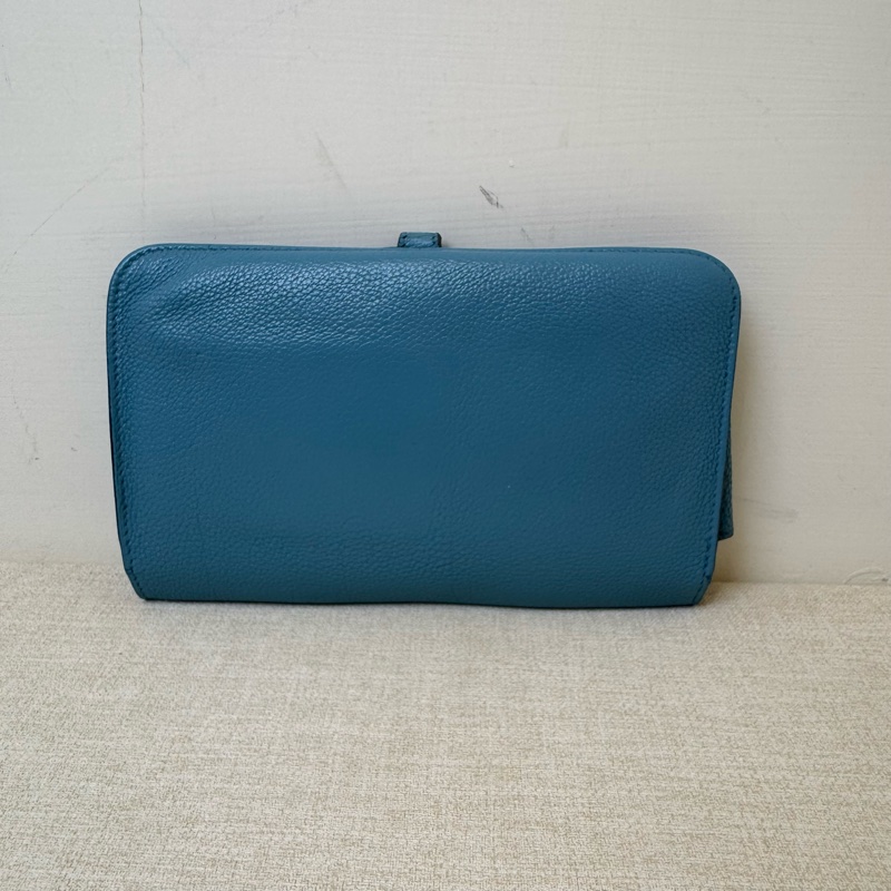 HERMÈS Béarn 牛仔藍長夾-3