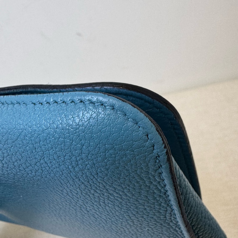 HERMÈS Béarn 牛仔藍長夾-16
