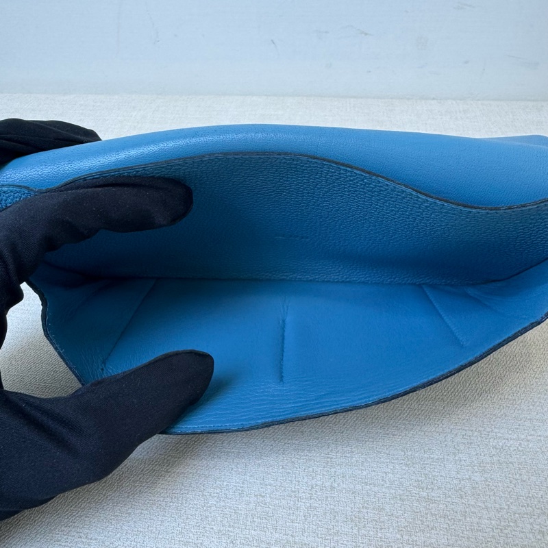 HERMÈS Béarn 牛仔藍長夾-22