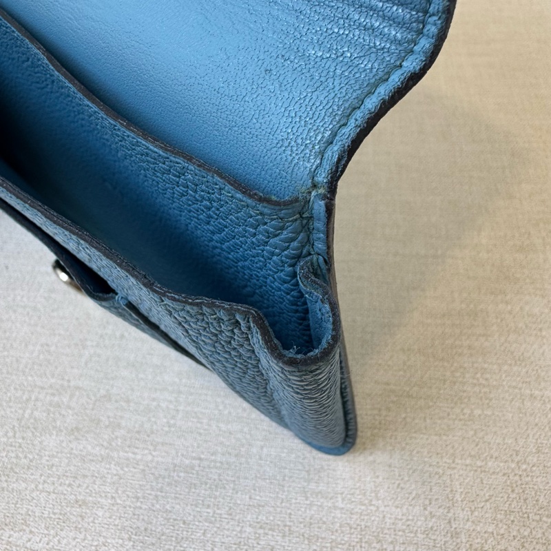 HERMÈS Béarn 牛仔藍長夾-24