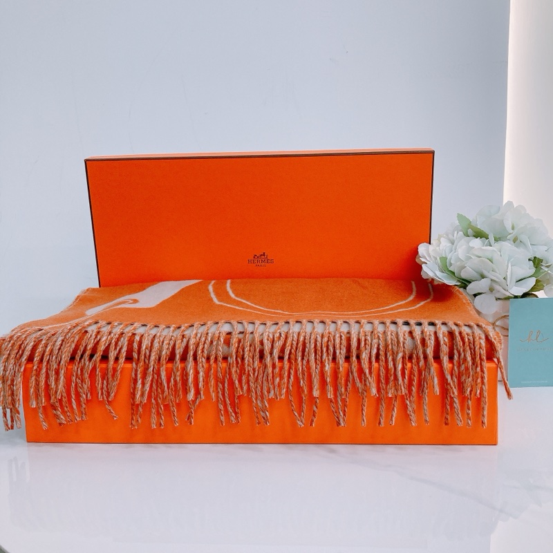 MS0288 HERMES 愛馬仕馬具圖案全羊毛頸巾METAL EQUESTRE SCARF 40 X 170CM CASHMERE-0