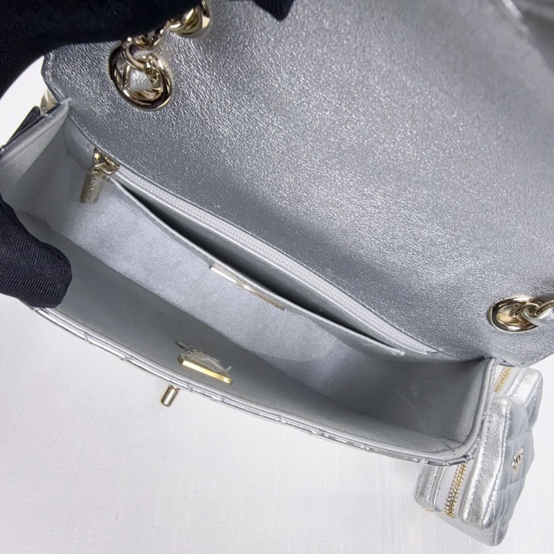 99新Chanel香奈兒24c銀色星星cf 大mini 鏡面星星, 全網沒幾只,超難買-8