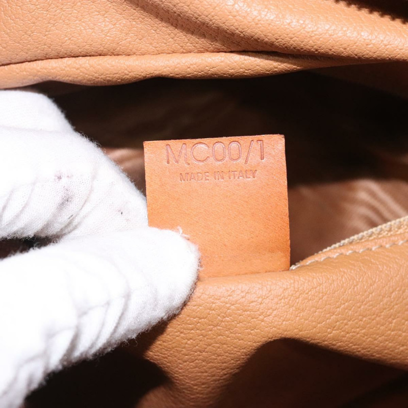 【日本直送】CELINE Macadam帆布手提包 PVC皮革 棕色 金色 正品 gh484-11