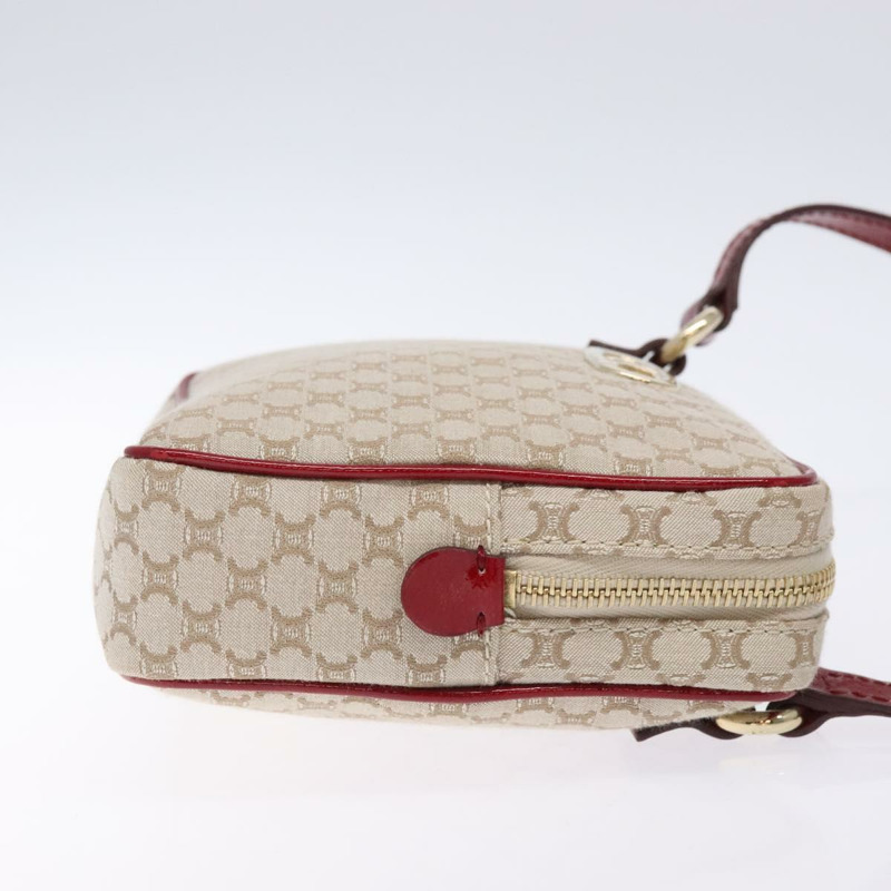 【日本直送】CELINE Macadam帆布肩背包 米色 金色 正品 gh228-2