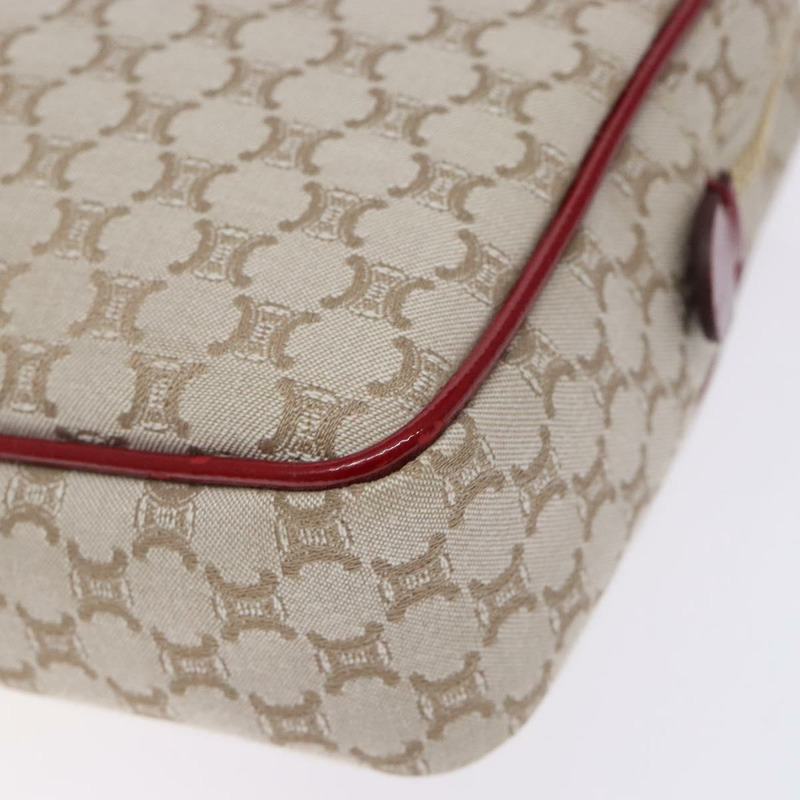 【日本直送】CELINE Macadam帆布肩背包 米色 金色 正品 gh228-8