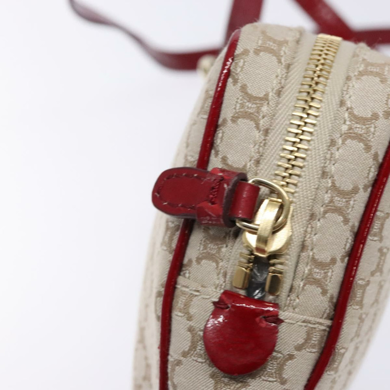 【日本直送】CELINE Macadam帆布肩背包 米色 金色 正品 gh228-9