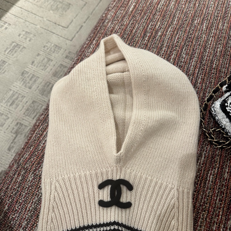 Chanel 毛帽 圍巾2合1 📨巴拉克拉帽 稀缺單品💫-4