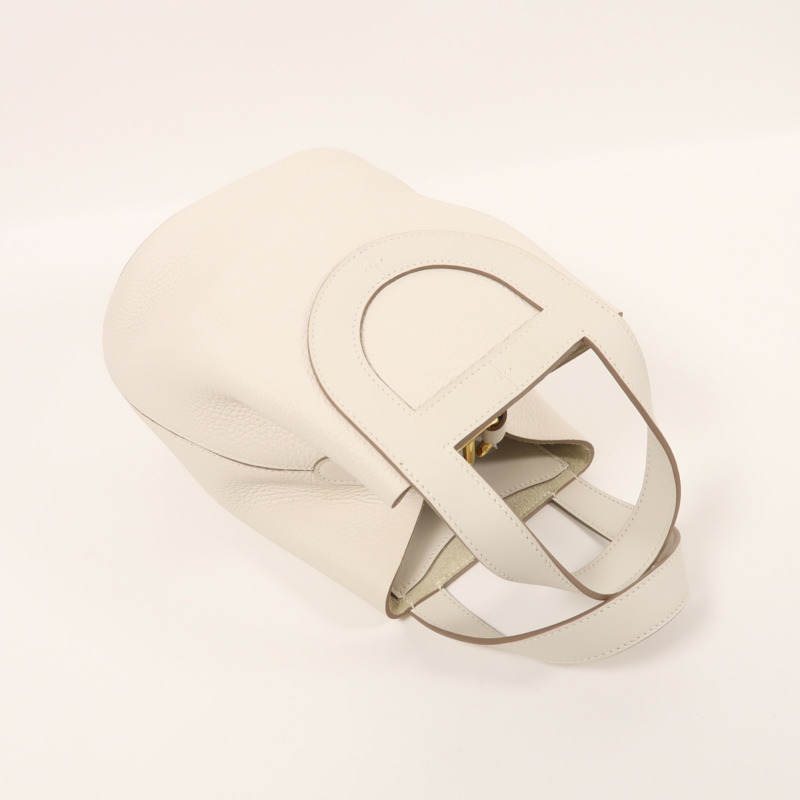 HERMES Clemence皮革In The Loop 18金扣手挽袋Nata-7