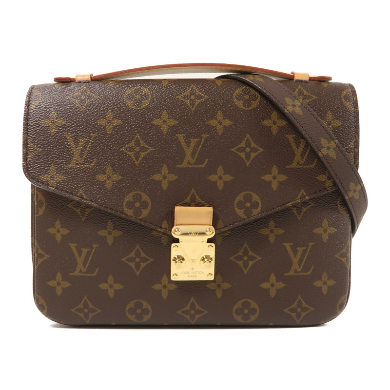 LOUIS VUITTON Monogram Pochette Metis MM金扣手挽肩背兩用袋-0