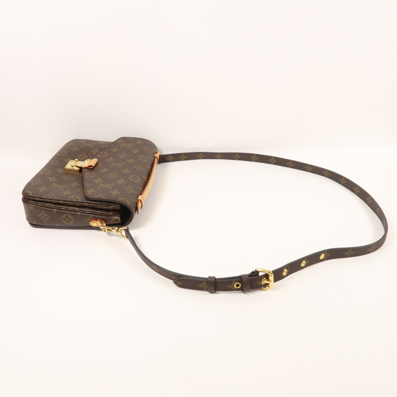 LOUIS VUITTON Monogram Pochette Metis MM金扣手挽肩背兩用袋-7