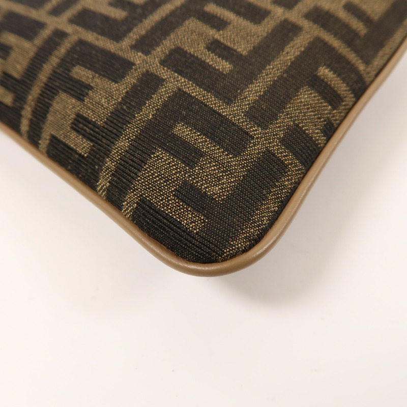 FENDI 帆布Shoulder Bag銀扣肩背袋-11