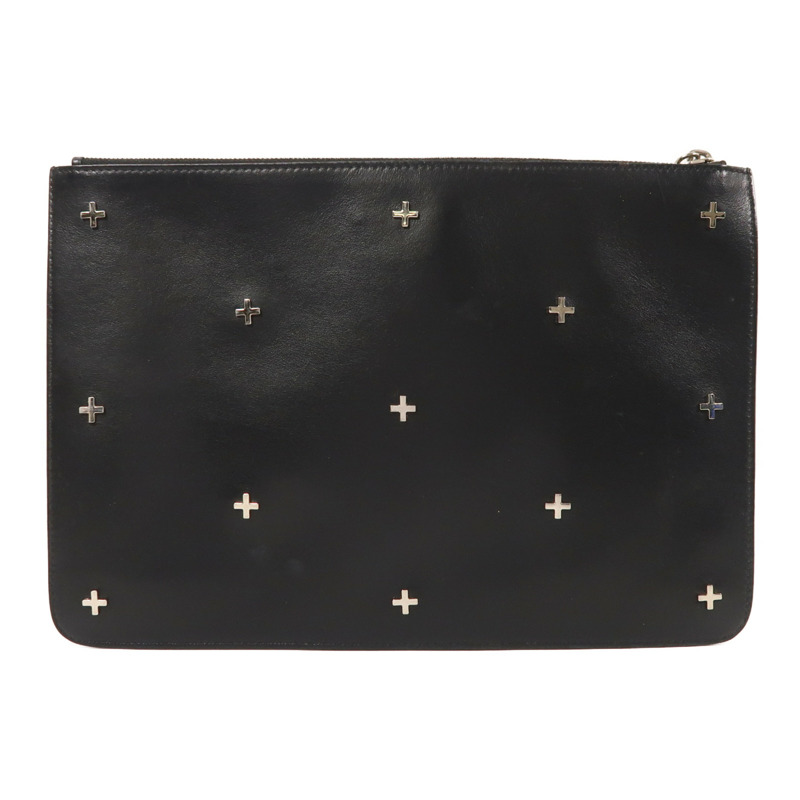 GIVENCHY 牛皮皮革Clutch銀扣手拿包-1