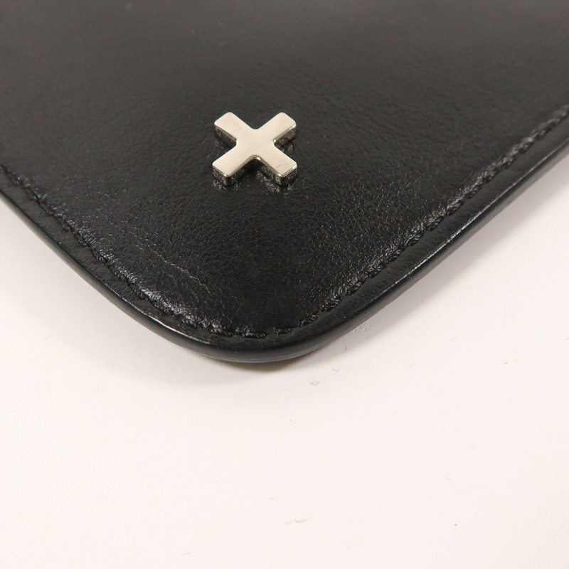 GIVENCHY 牛皮皮革Clutch銀扣手拿包-10