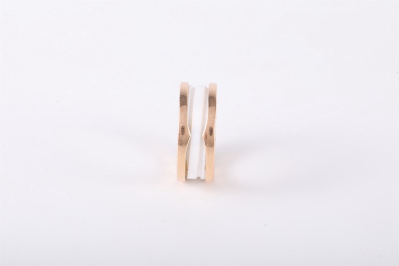 BVLGARI(寶格麗) B.ZERO1 彈簧戒指 三圈 18K玫瑰金 53 玫瑰金-1