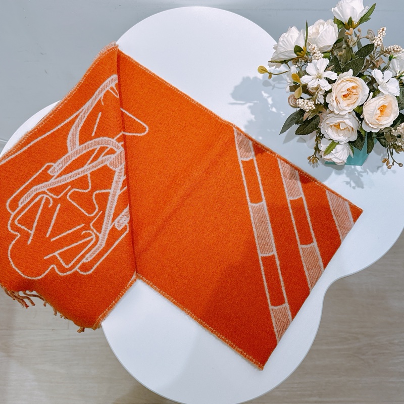 TW4367 Hermes 愛馬仕 羊絨圍巾Tete-a-Tete Equestre 25 x 170 cm Scarf-3