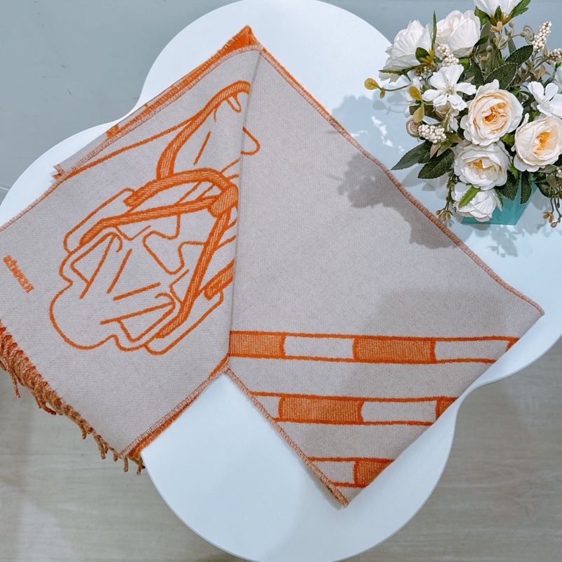 TW4367 Hermes 愛馬仕 羊絨圍巾Tete-a-Tete Equestre 25 x 170 cm Scarf-5