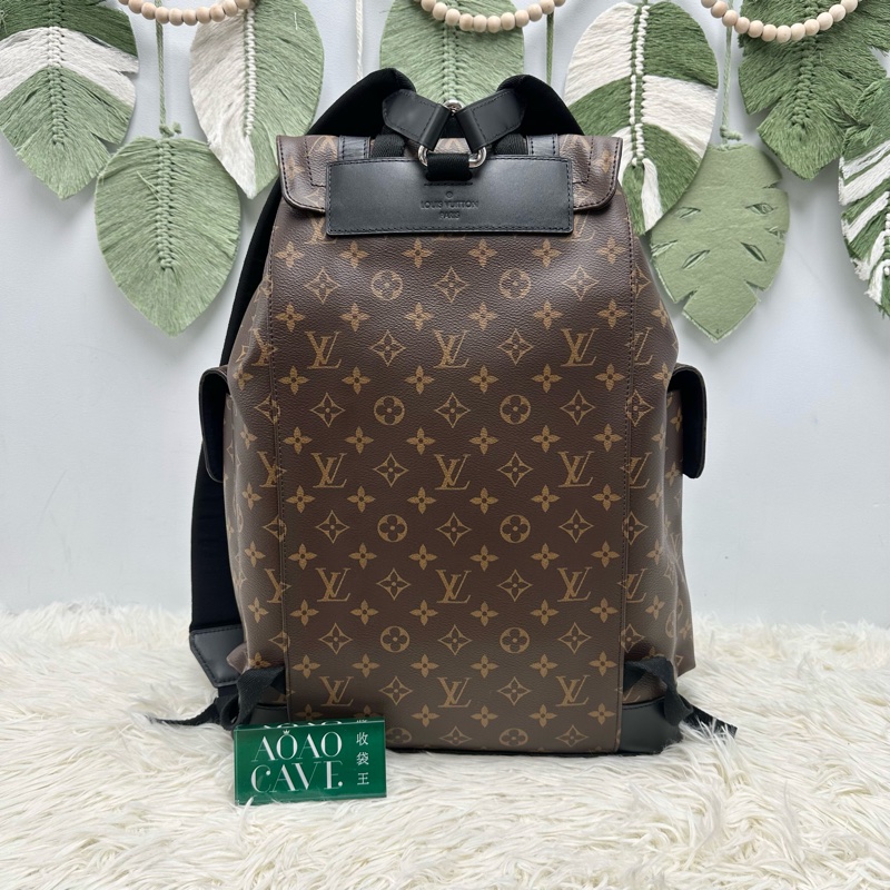 LV Christopher PM Size 老花拼皮背包 晶片款-4